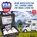 ProGear Advanced RV Water Filtration | Removes Bacteria Viruses Parasites Cysts on contact | Filters Chemicals Insecticides Chlorine Iron and Lead | 21st century award winning USA developed technology - USA Adventure Gear